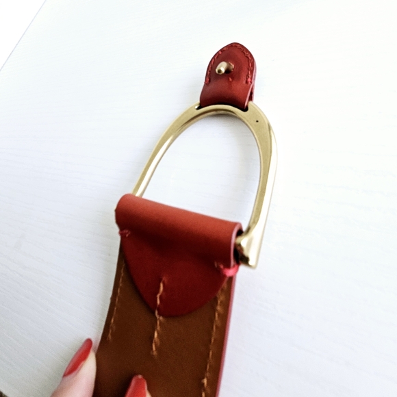 RL COLLECTION Red Leather Belt - Picture 4 of 16